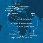 Emirati Arabi Uniti, Mauritius, Sud Africa, Namibia, Isole Canarie, Spagna, Italia, Francia