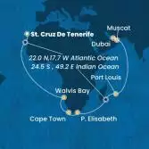 Isole Canarie, Namibia, Sud Africa, Mauritius, Oman, Emirati Arabi Uniti