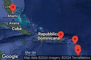 Martinica, Saint Lucia, Antigua e Barbuda, Porto Rico, Stati Uniti, Spagna