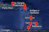 Porto Rico, Grenada, Saint Vincent e Grenadine, Barbados, Martinica, Saint-Barthélemy, Saint Kitts e Nevis