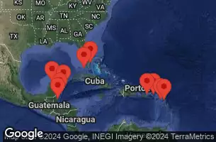 Porto Rico, Anguilla, Antigua e Barbuda, Saint Kitts e Nevis, Isole Vergini britanniche, Stati Uniti, Messico, Belize