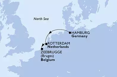 Hamburg,Rotterdam,Zeebrugge