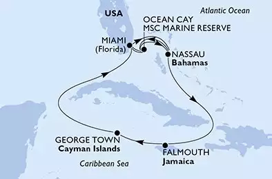 Miami,Ocean Cay,Nassau,Falmouth,George Town,Miami,Nassau,Ocean Cay,Ocean Cay,Miami